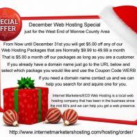 Do you need a Website or a Better Web host? Checkout our December Special