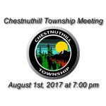 Chestnuthill Township Meeting Aug 1st, 2017 at 7 pm in Brodheadsville
