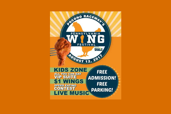 2017 Pennsylvania Wing Fest August 12th, 2017 12:00 pm to 5:00 pm at Pocono Raceway