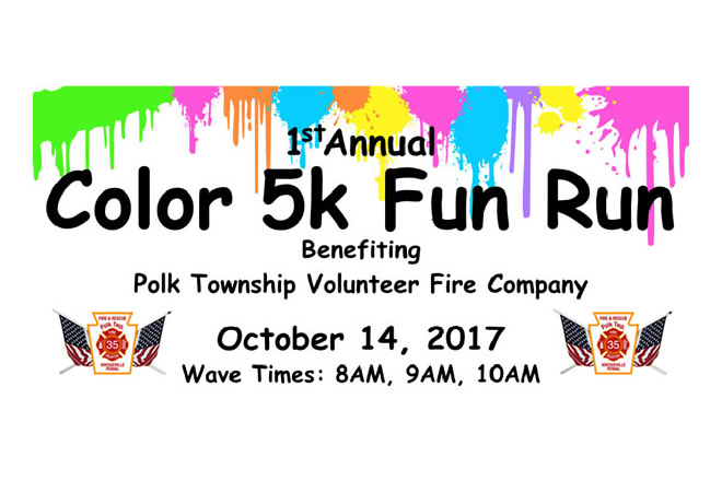 1st Annual PTVFC Color 5k Fun Run October 14th, 2017 8:00 am to 1:00 pm