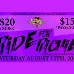 Ride for Richie August 12th, 2017 9:30 am to 5:00 pm