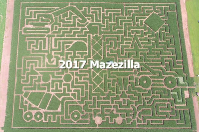 Mazezilla Corn Maze and Pumpkin Patch October 13th, 2017 11 am to 10 pm