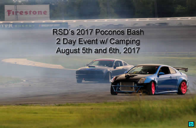RSD's 2017 Poconos Bash - 2 Day Event w/ Camping August 5th and 6th, 2017