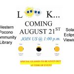 Solar Eclipse Viewing Event August 21st, 2017 1:00 pm Brodheadsville