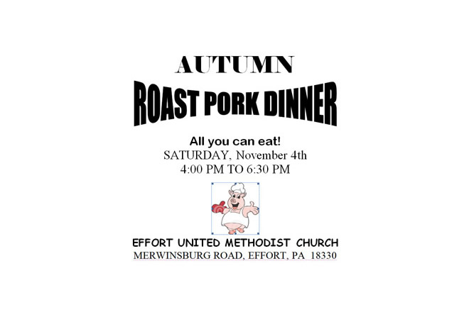 "All-You-Can-Eat" Pork & Sauerkraut Dinner November 4th, 2017 4 pm to 6:30 pm