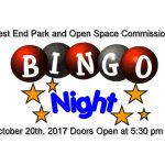 West End Park and Open Space Commission's BINGO Night in the Park October 20th, 2017
